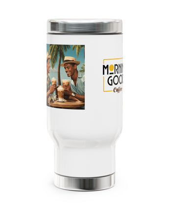 Stainless Steel Travel Mug with Handle, 14oz